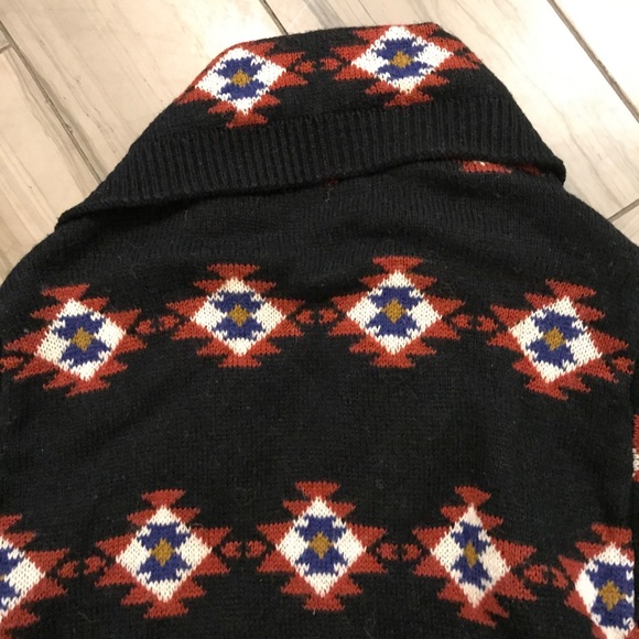 π»6xHP!π» Forever 21 Tribal Asym. Open Cardigan S - Picture 8 of 9